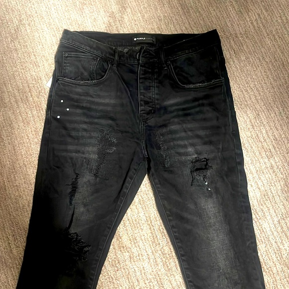 Purple Jeans Black Size 30 skinny